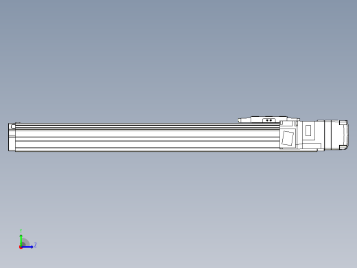 滚珠丝杠直线轴内置导轨TPA-GCR-40-1210C-L300-MR-M10-N3左视缩略图