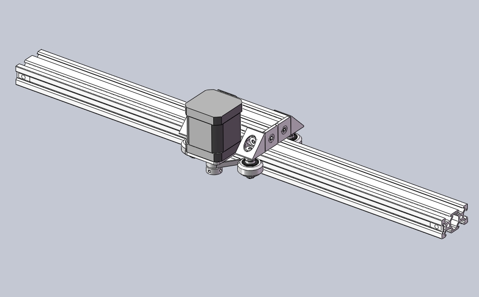 迷你V型槽皮带和小齿轮执行器500mm