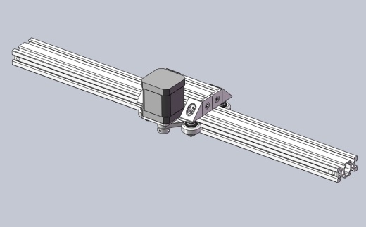 迷你V型槽皮带和小齿轮执行器500mm缩略图