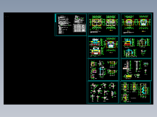 双拼三层别墅施工图