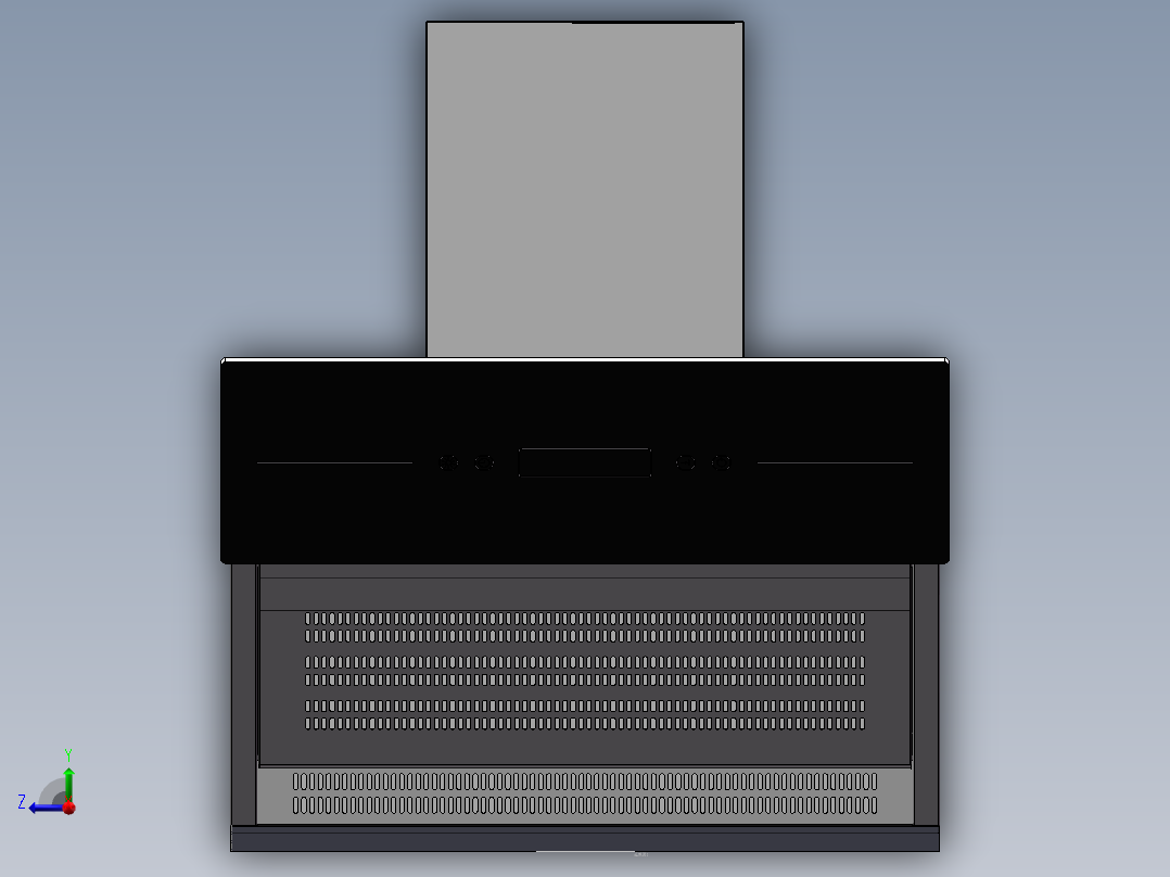 侧吸式油烟机sw16可编辑右视图