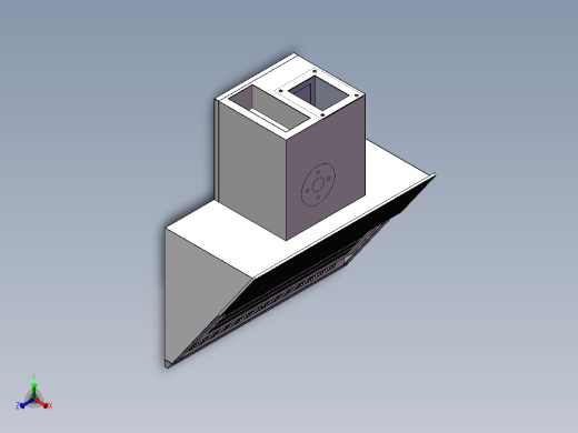 侧吸式油烟机sw16可编辑正等轴测缩略图