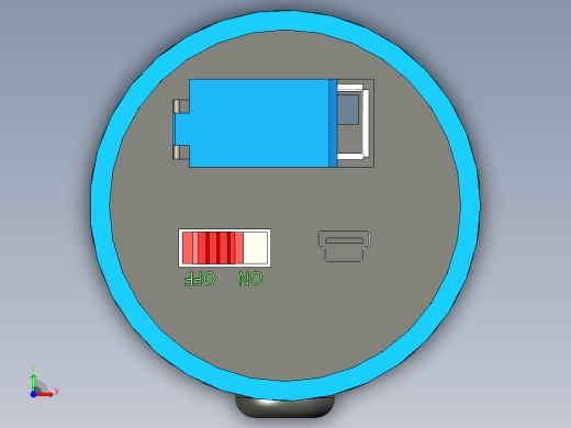 棍子式充电宝模型前视缩略图