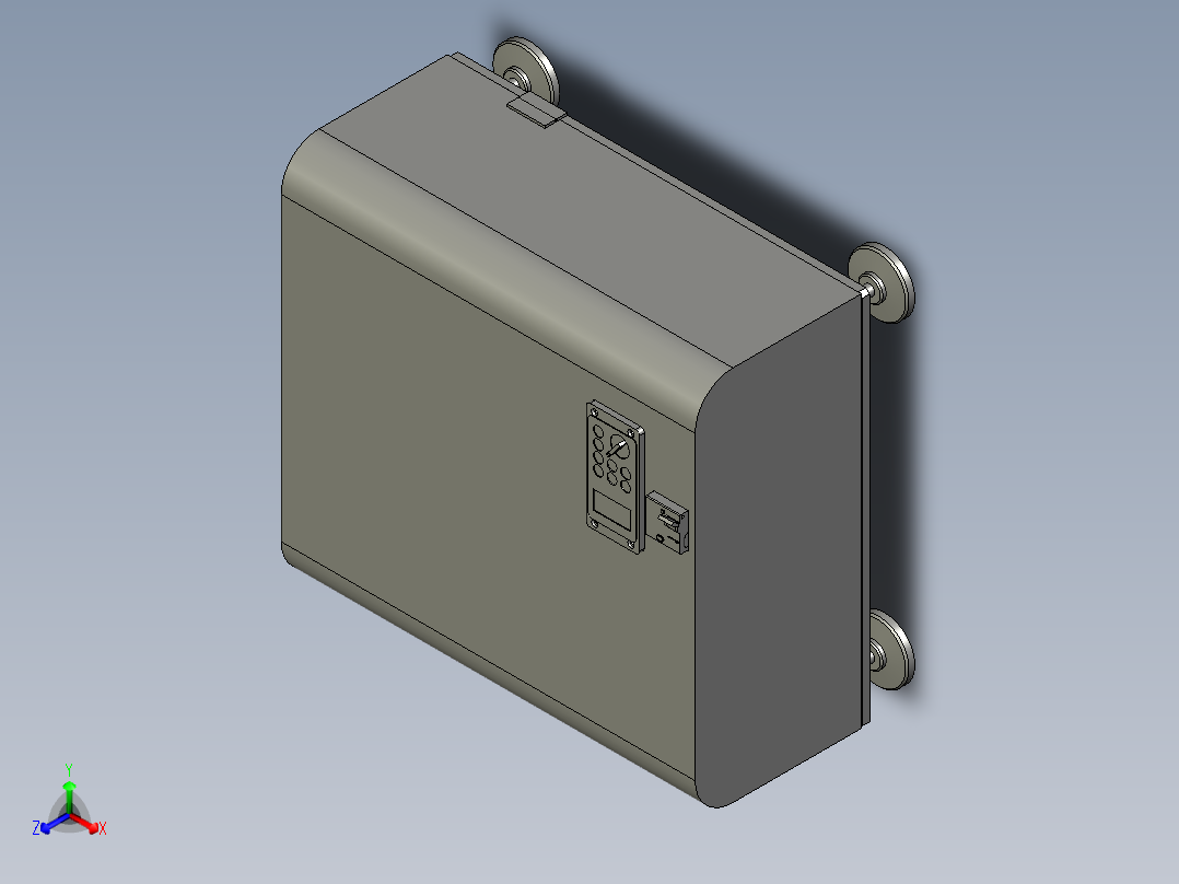 振动测试平台设备3D模型正等轴测图