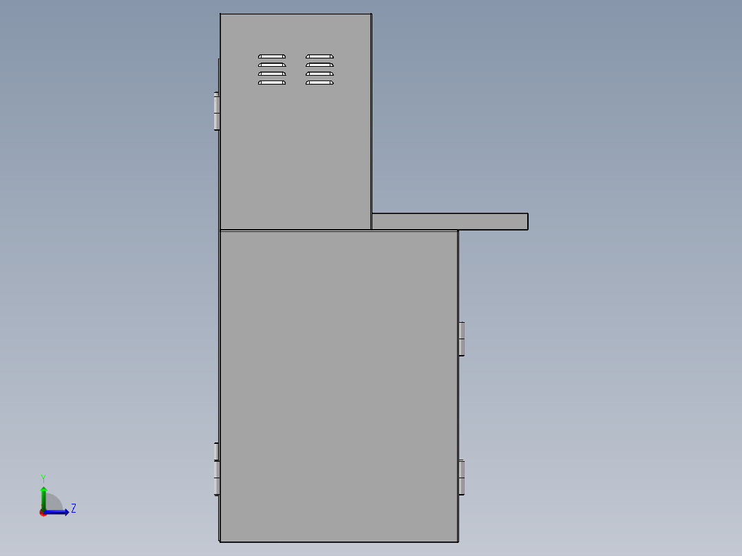 电气控制台左视图