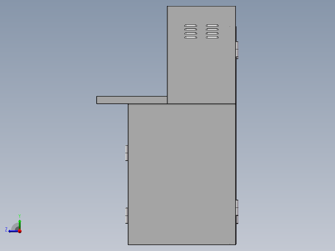 电气控制台右视图