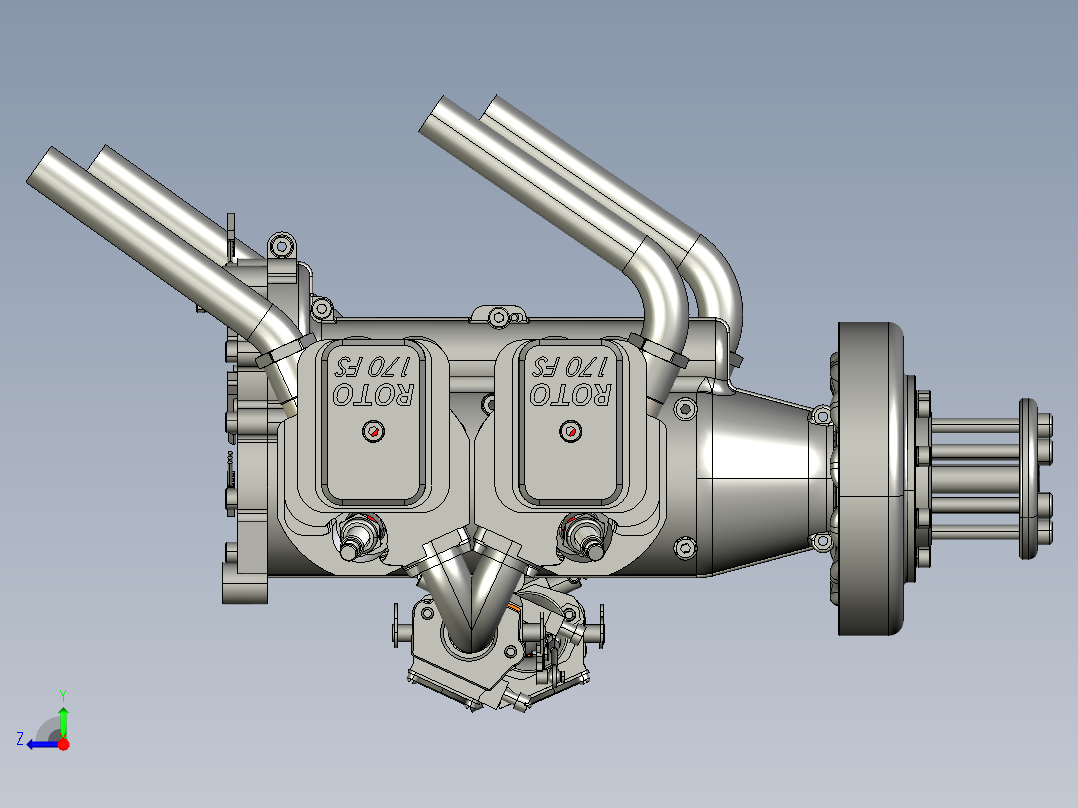 无人机引擎右视图