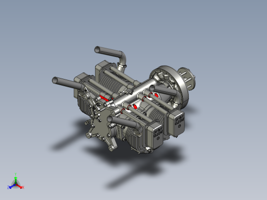 无人机引擎正等轴测缩略图