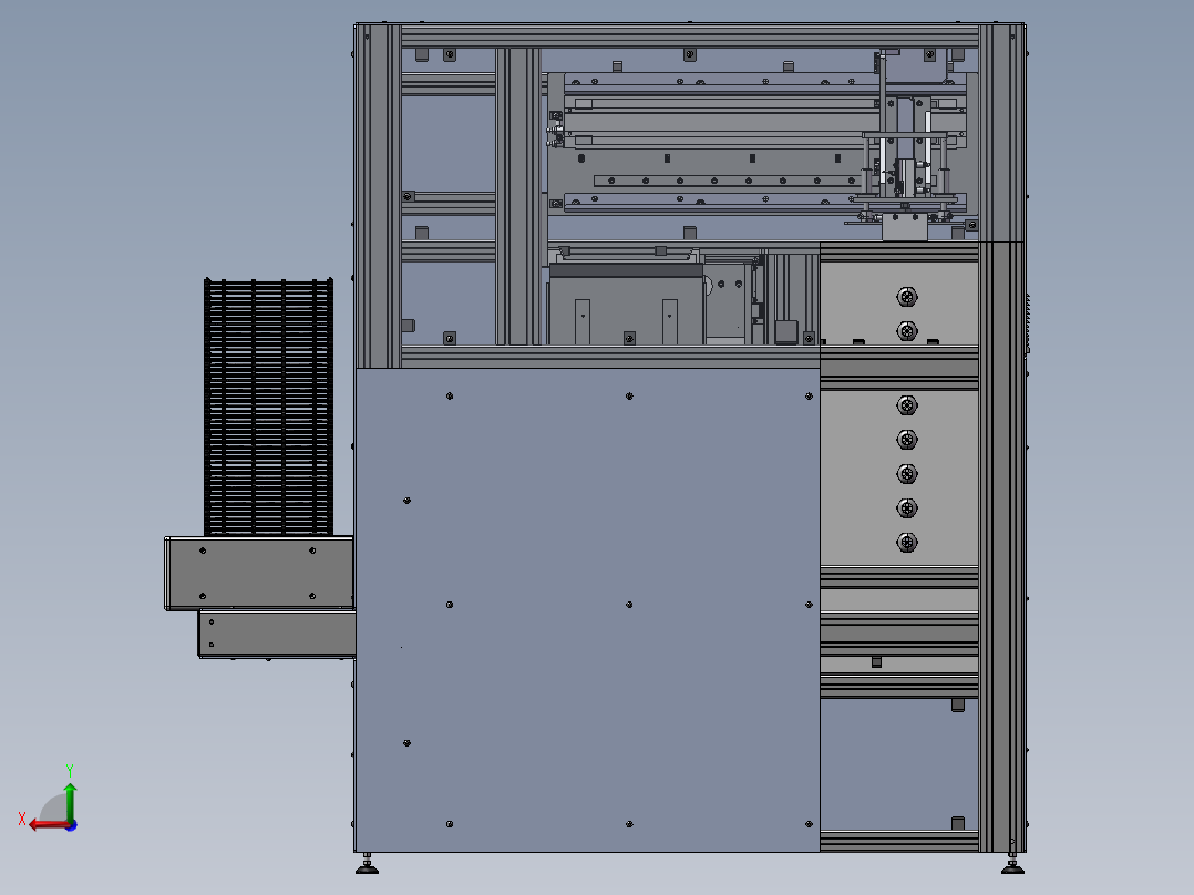 B13-自动托盘堆垛机设备后视图