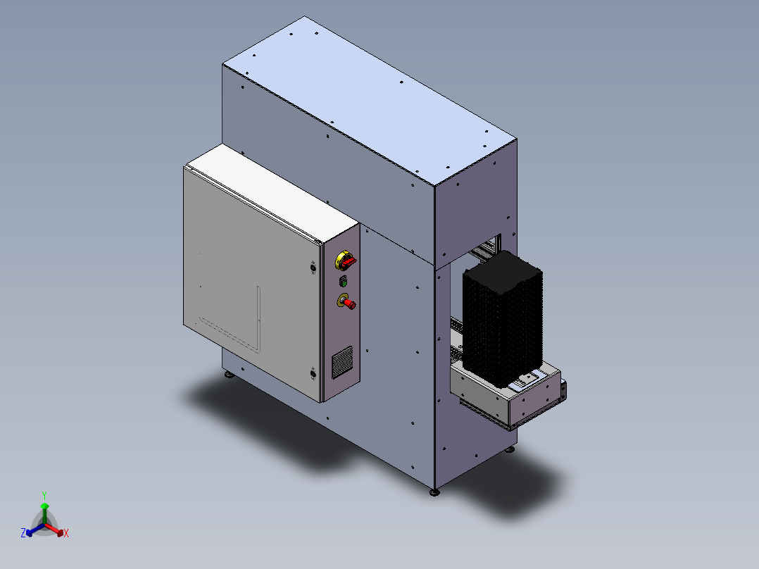 B13-自动托盘堆垛机设备正等轴测图
