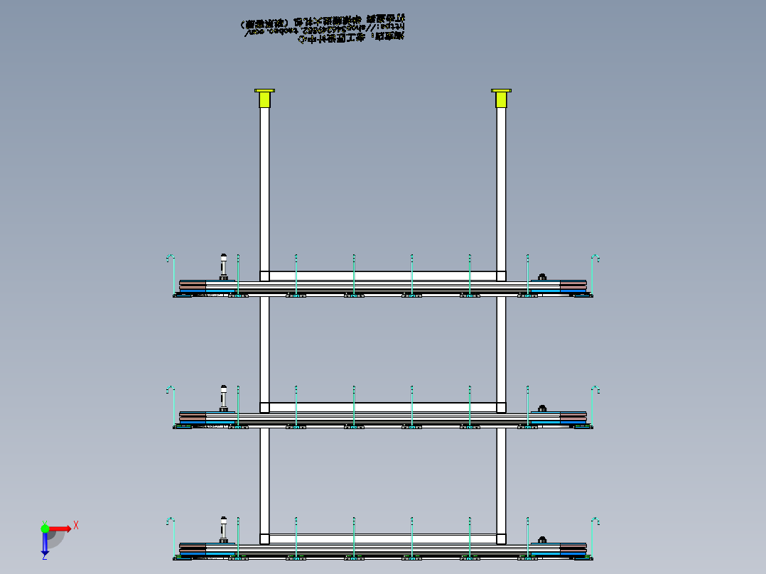 A4_环形挂件旋转立体涂装生产线SW2018俯视图