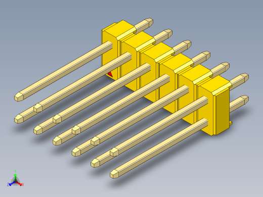 彩色公头100mil（2.54mm）系列-DS1021_yellow_2x06p_100mil_Type5_rev1.0