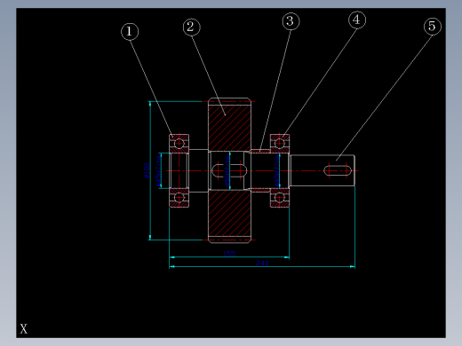 CAD格式机械制图二维100例练习-88 编写零件序号