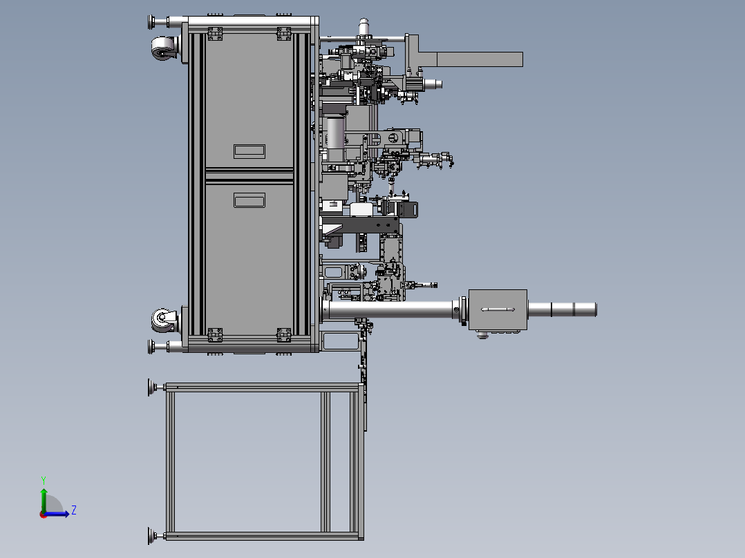 不锈钢精密点焊机左视图