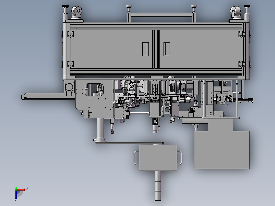 不锈钢精密点焊机俯视图