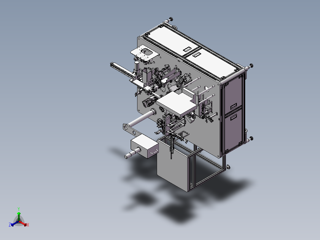 不锈钢精密点焊机正等轴测图
