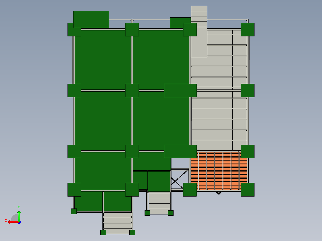 替代海运集装箱回国左视图