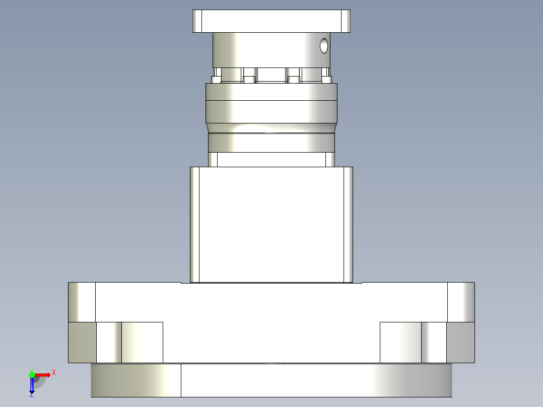 中空旋转平台KFN450-10-L2-35-114.3-200-M12俯视图