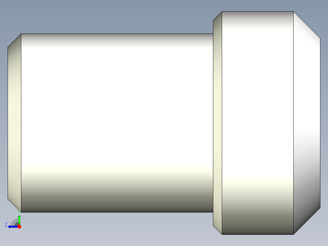 定位配件2311(D)-3D多系列多零件图纸模型右视图