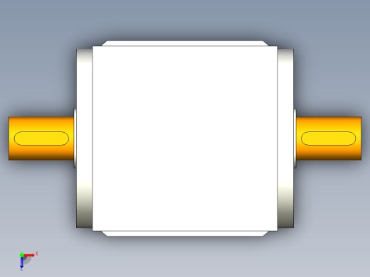 换向器PW170双轴 PGH142-L1 35-114.3-200-M12.stp俯视缩略图