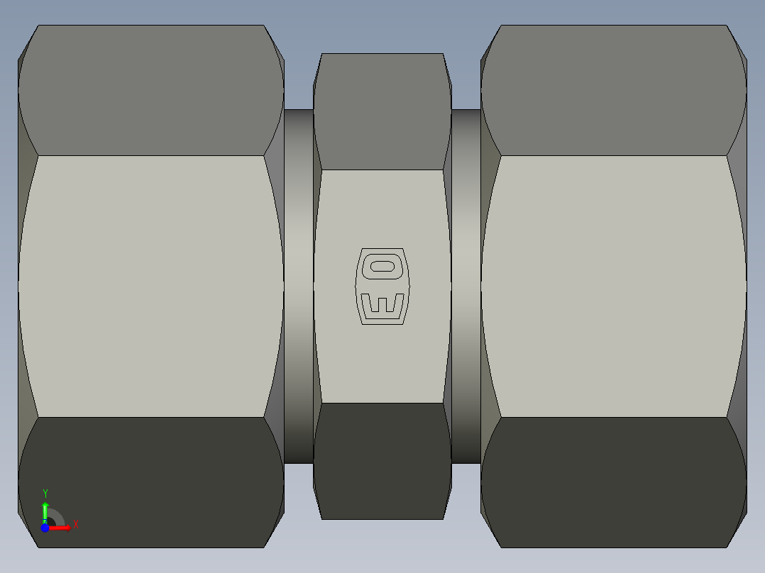 卡套式工业通用硬管接头EO Union G25ZSCF前视图
