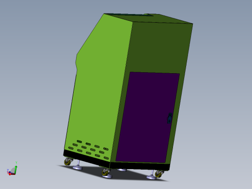 视觉电控柜三维