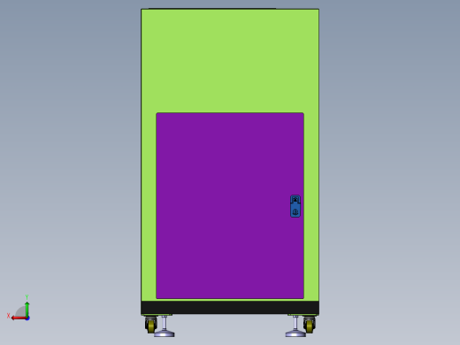 视觉电控柜三维后视缩略图