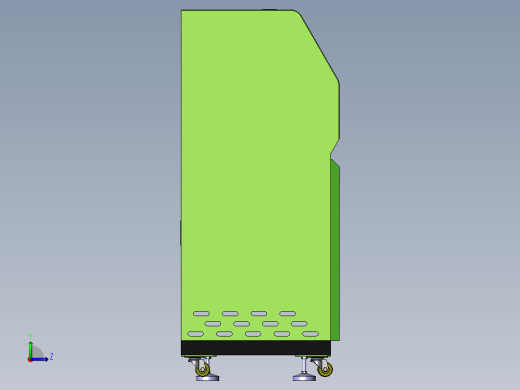 视觉电控柜三维左视缩略图