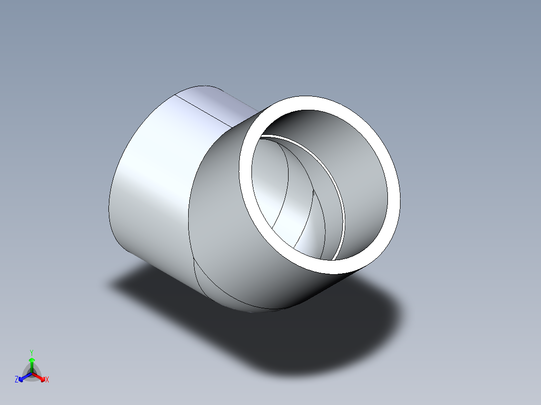 CPVC管件08-Sch80_45Elbow_SxS_9817-030 _3in主视图