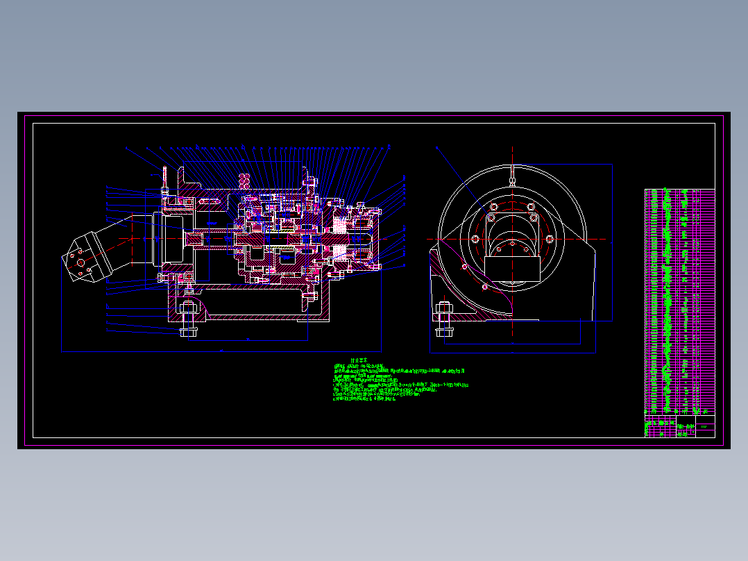8吨轮胎起重机起升机构部分设计CAD图纸+说明书设计资料
