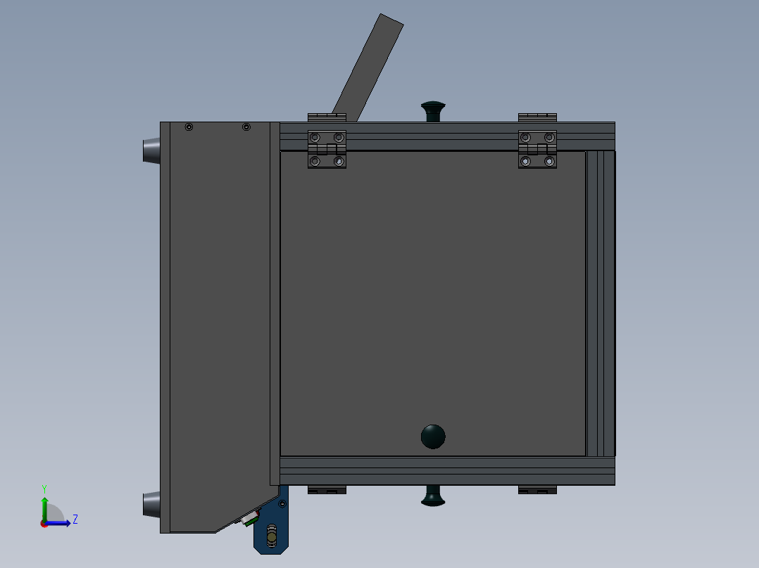自动涂布机 3D模型左视图