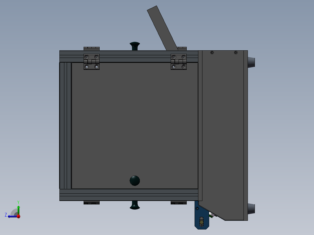 自动涂布机 3D模型右视图