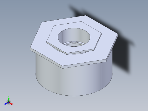 CPVC管件16A-Sch80_ReducerBushing_SxSPIG_9837-623FB_Sch80PVC_Flush Style Reducer Bushing (SxSPG)正等轴测缩略图