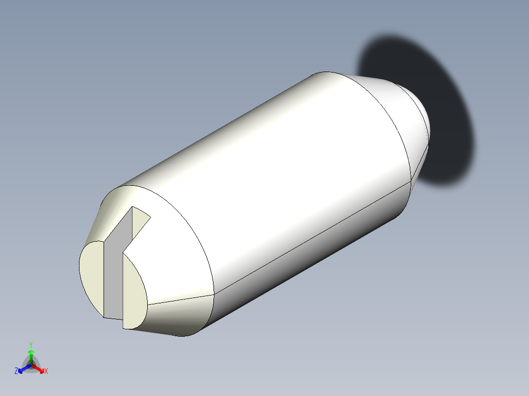 定位珠(重荷重)(一字型)2205-3D多系列多零件图纸模型主视图