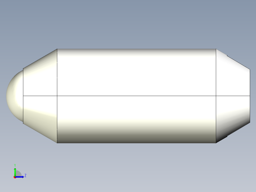 定位珠(重荷重)(一字型)2205-3D多系列多零件图纸模型左视图
