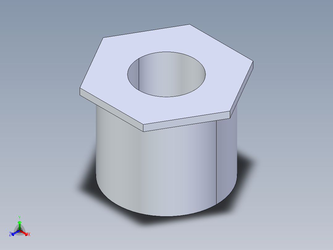 聚氯乙烯配件16-Sch80_ReducerBushing_SxSPIG_837-210_1.5in x 0.75in主视图