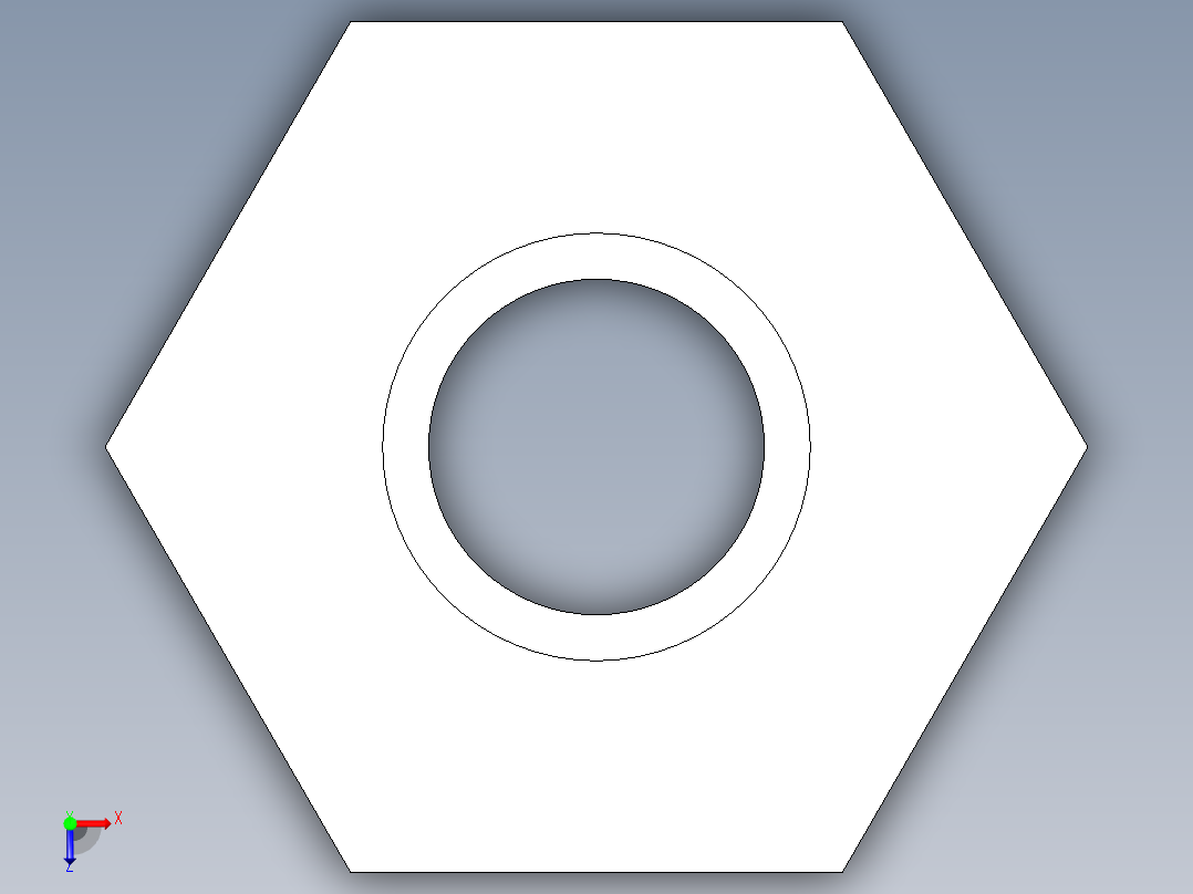 聚氯乙烯配件16-Sch80_ReducerBushing_SxSPIG_837-210_1.5in x 0.75in俯视图