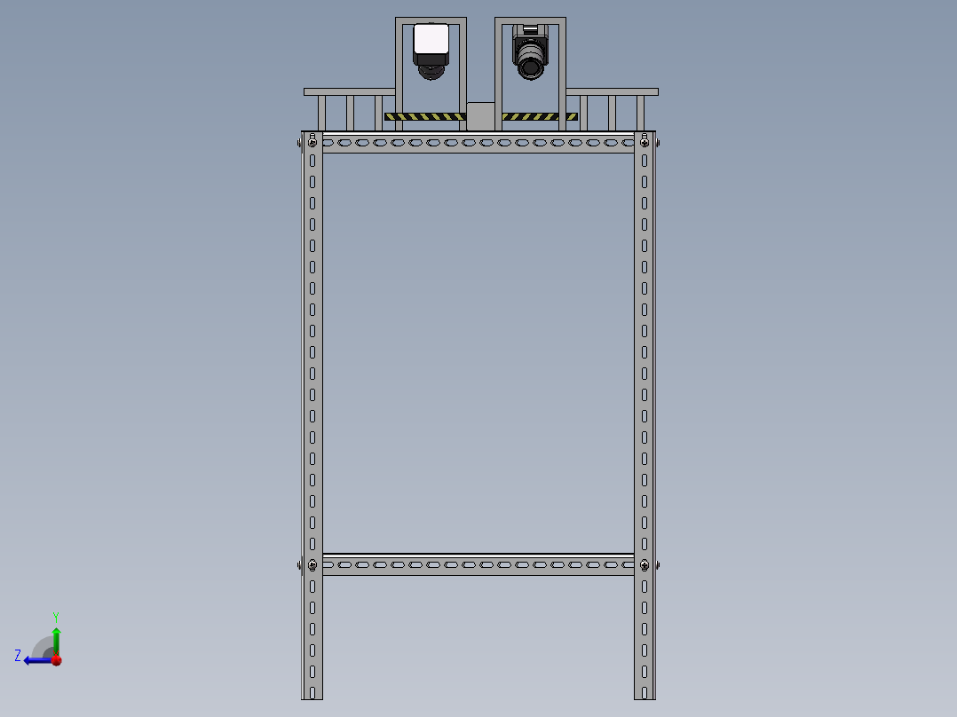 停车场模型右视图