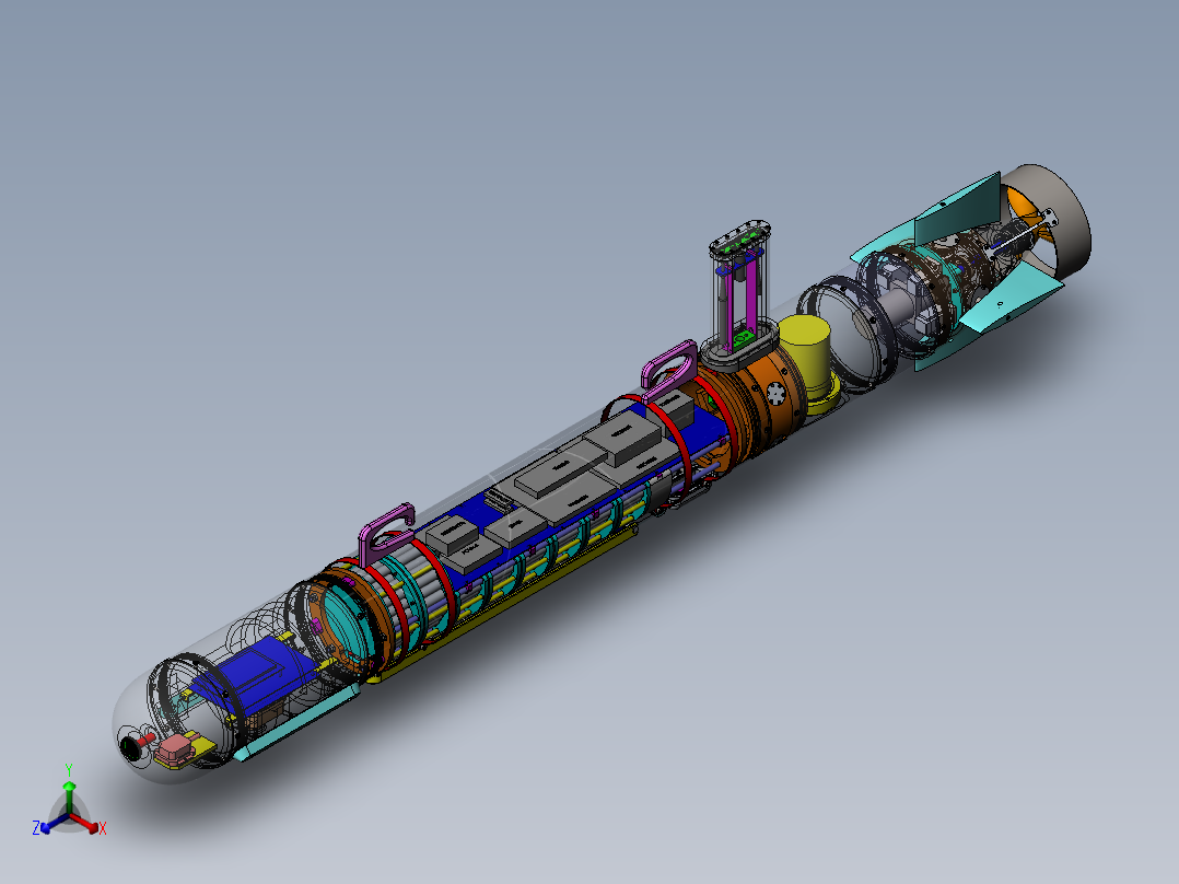 原稿=AUV+水下机器人50Kg正等轴测图