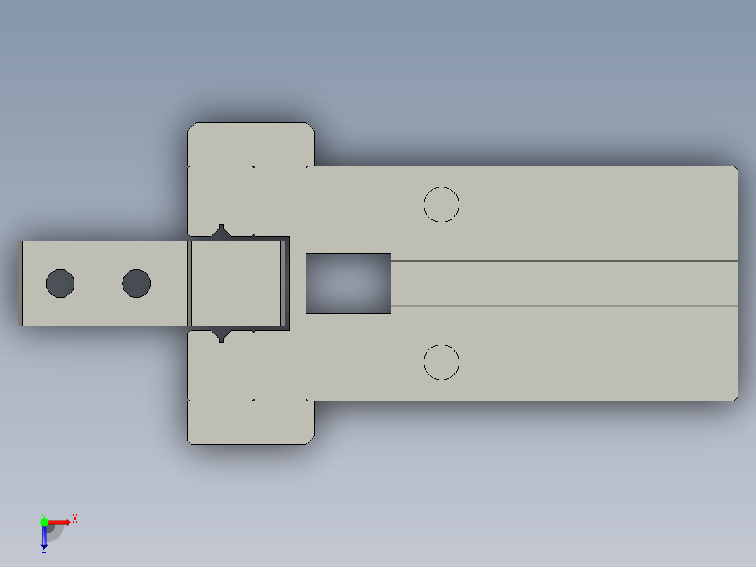 普通气爪PH01-20G俯视图