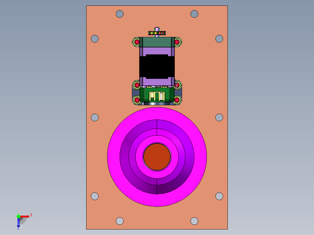 电驱快速启闭水密舱口俯视图