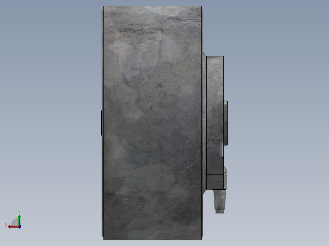 EbmPapst交流离心风扇向前弯曲，单入口后视图