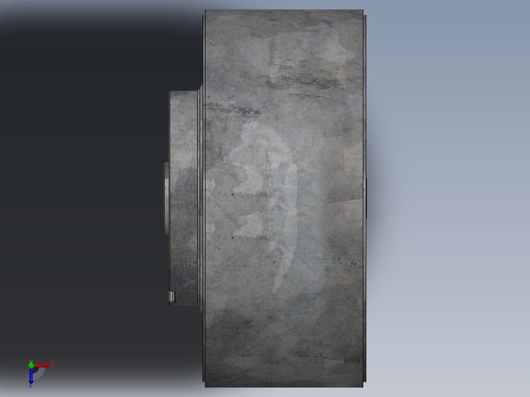 EbmPapst交流离心风扇向前弯曲，单入口俯视图