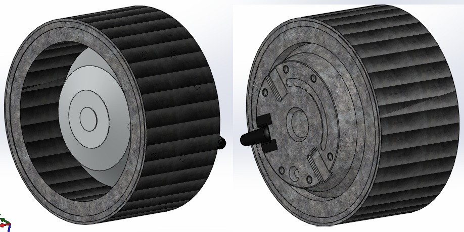 EbmPapst交流离心风扇向前弯曲，单入口