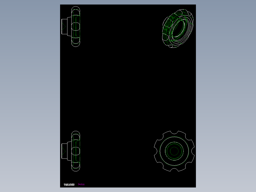 星型把手VL.140FP,VL.640FP-2D多系列多零件图纸模型