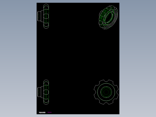 星型把手VL.140FP,VL.640FP-2D多系列多零件图纸模型