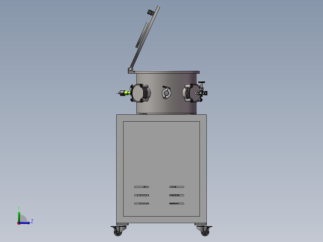 真空排气台左视图