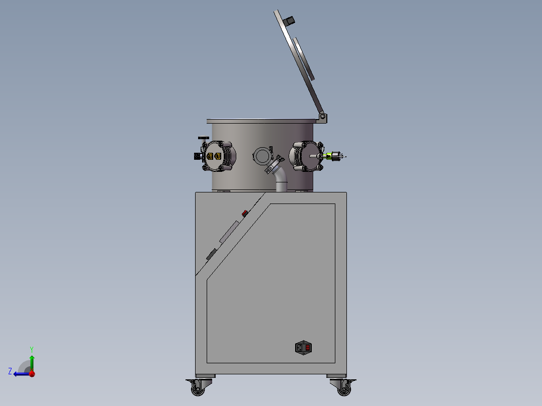 真空排气台右视图