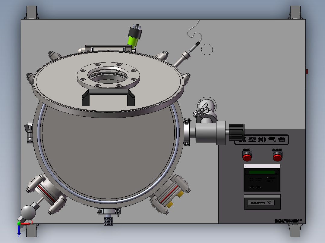 真空排气台俯视图