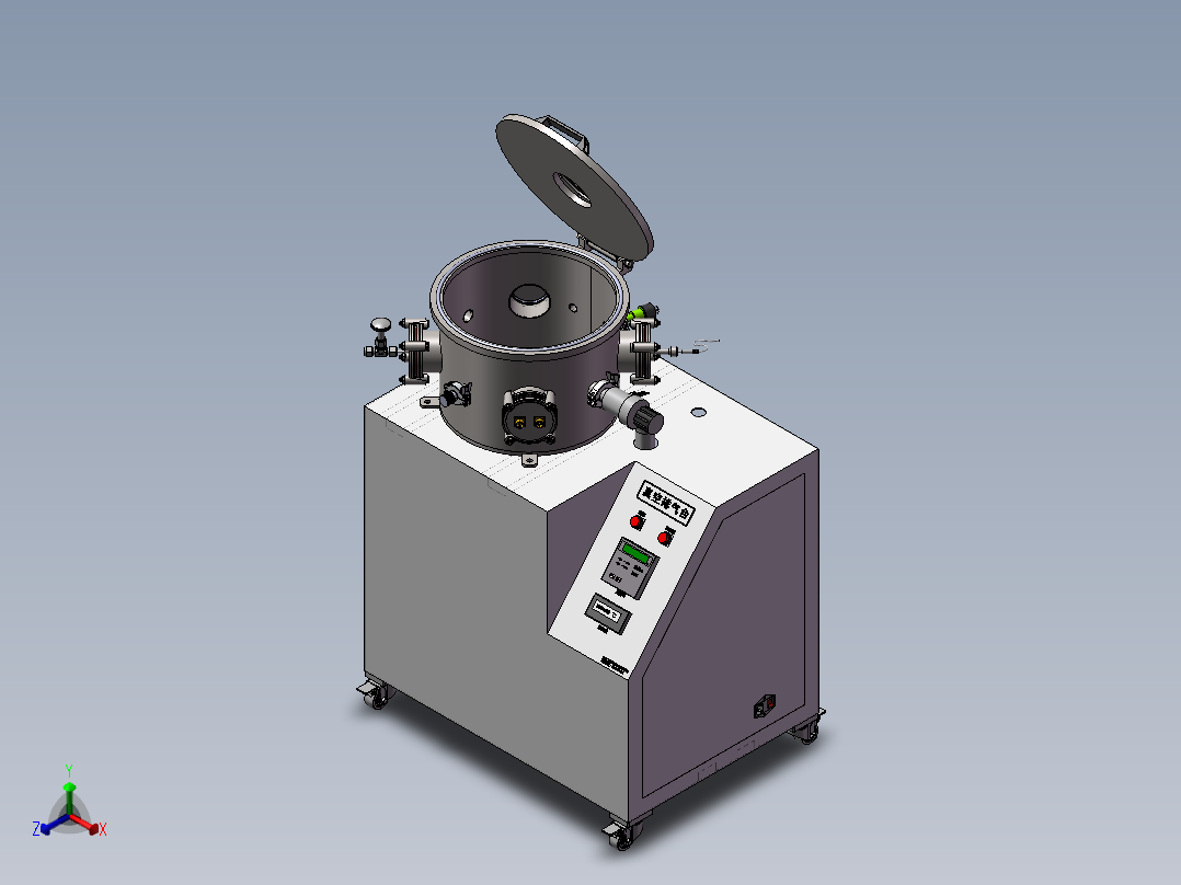 真空排气台正等轴测图